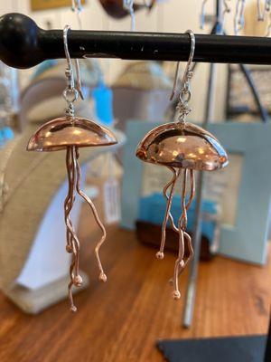 Beautiful jellyfish earring by local metalsmith Mary Matterson Smith