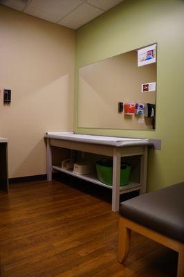 Big clean exam rooms for the kids