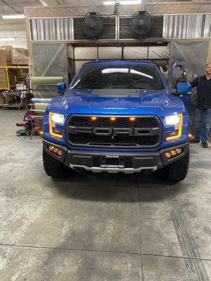 Ford Raptor 2019 with new ambiance radiance fog lights.