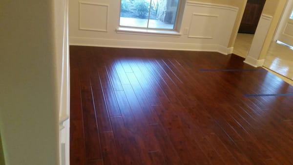 Wood floor cleaning