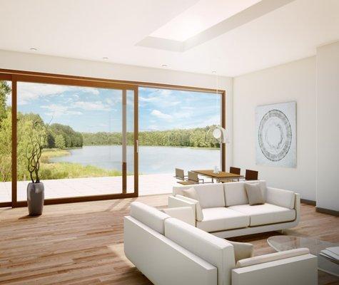 Sliding Glass Doors - 10'x10' maximum size. Beautiful, Unique, Made in Germany