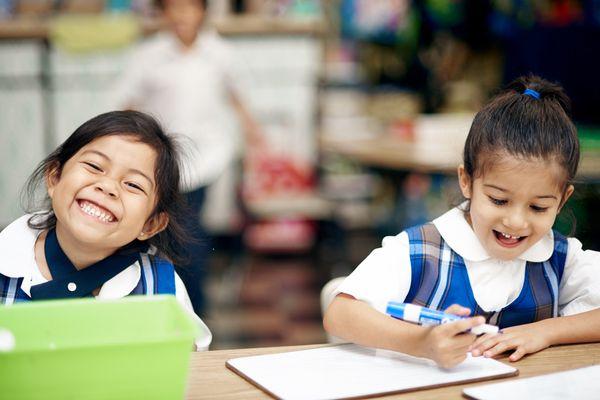 Happy students