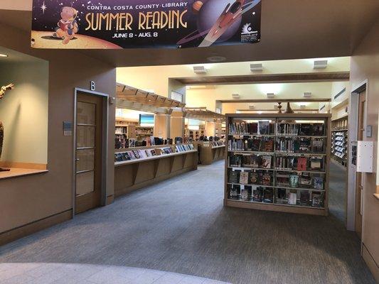 Monday, May 13, 2019: main lobby of library.