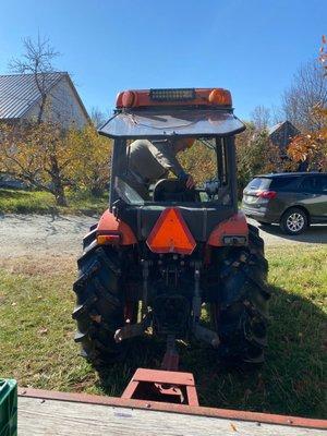 A view from the tractor. A fun ride!