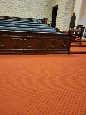 Custom upholstery for a Beverly Hills synagogue. Maleiny's Upholstery can handle large jobs.