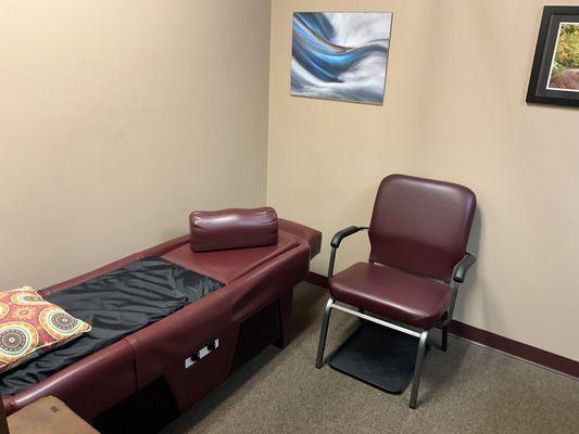 Open Heart Chiropractic 
 Therapy Room Hydro-bed