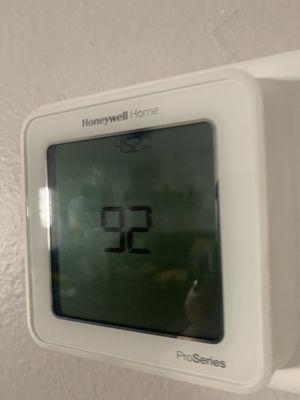 The temperature in my home- going on day 5