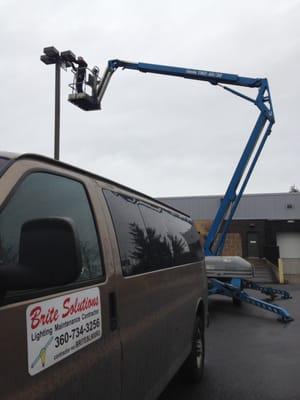 Brite Solutions Lighting Inc. Exterior installation.