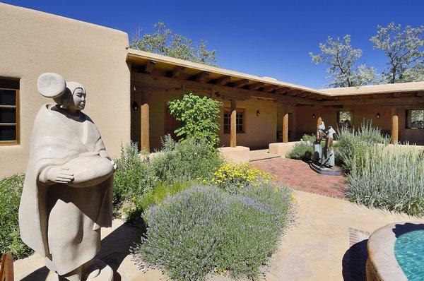 Michael Bauer designed, with views of downtown Santa Fe