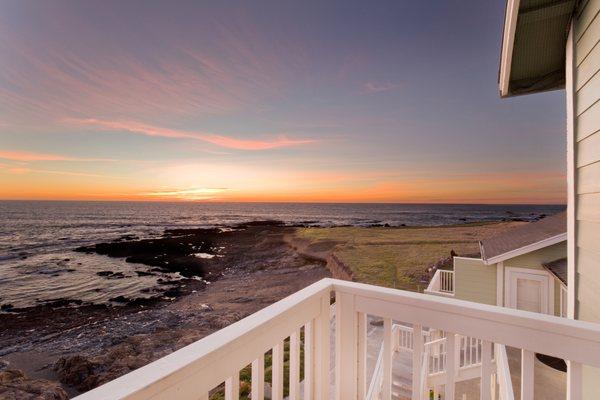 Amazing sunset from one of our private balcony's