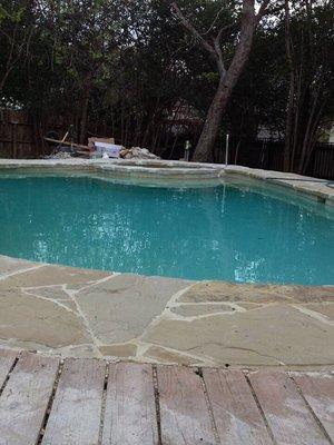 Lopsided, leaking pool, hid drain under plaster incorrectly, hot tub didn't work. Had to be demolished