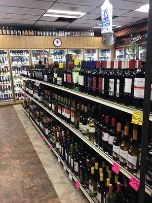 Large selection of wines!