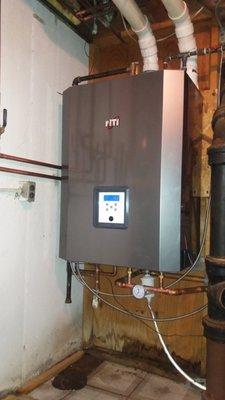 Tight space solution, boiler and water heater in one appliance!