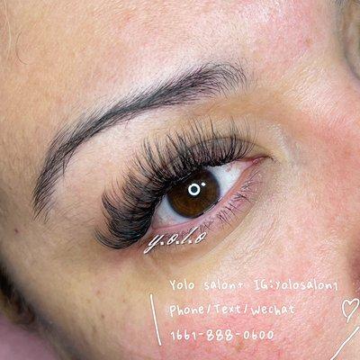 If you have a lash style you really like we can copy with our lash extensions, come in and let us try!