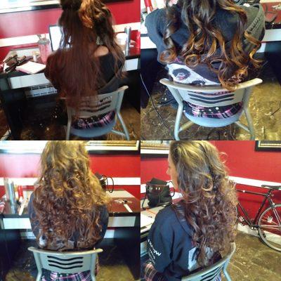 These curls lasted 2 DAYS. 2. this was a house call so she could get packed up to go to LONDON!!