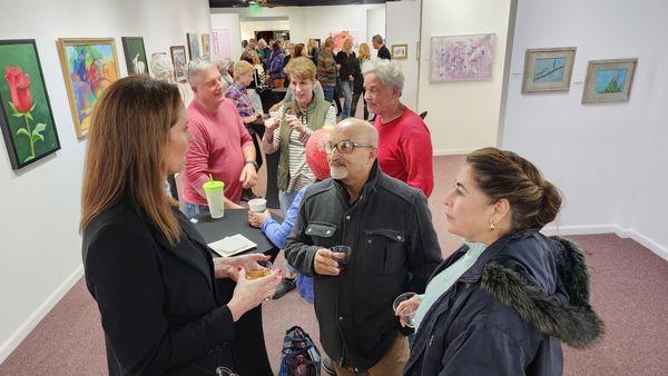 Opening reception for "What's Blooming?".