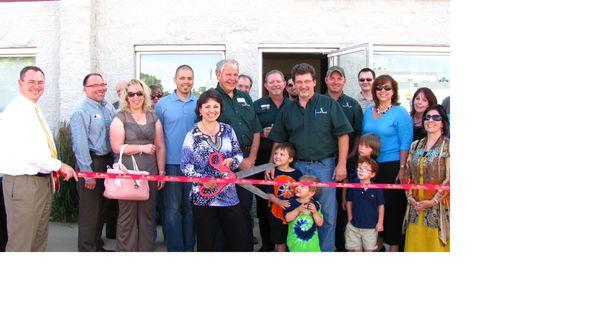 Ribbon cutting with The Chamber celebrating our residential division.