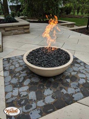 Our custom fire bowl