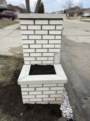 Mailbox with a planter