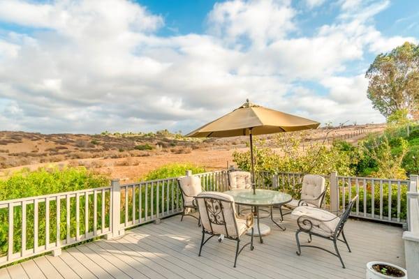 Imagine breakfast or afternoon tea from this peaceful and tranquil backyard - Listed by Michael