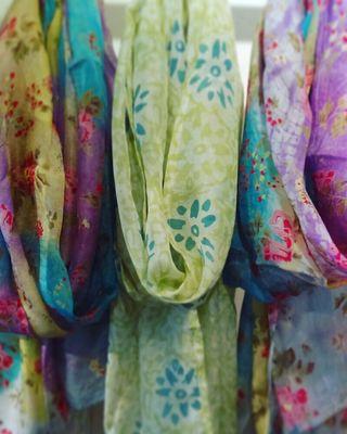 Colorful Silk Scarves