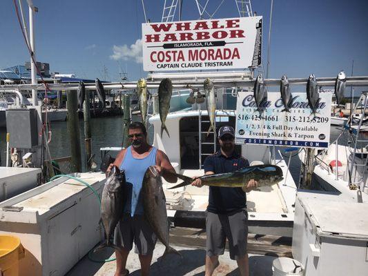 Some of the boys with our catch.