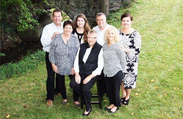 Left to Right: Team Morris- Bruce Morris, Marcia Focht, Tayler Kline, Sara Wingart, Mike Martin, Team Morris- Julie Morris, B...