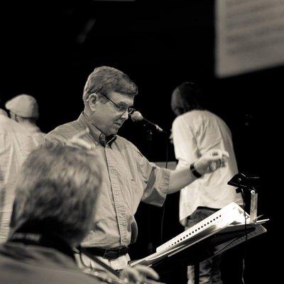 J.R. Cassidy rehearsing the KSO Boogie Band