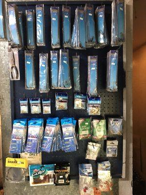 All your fishing needs including tackle and frozen bait.