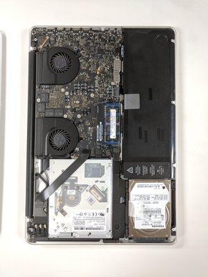 Inside a Macbook Pro