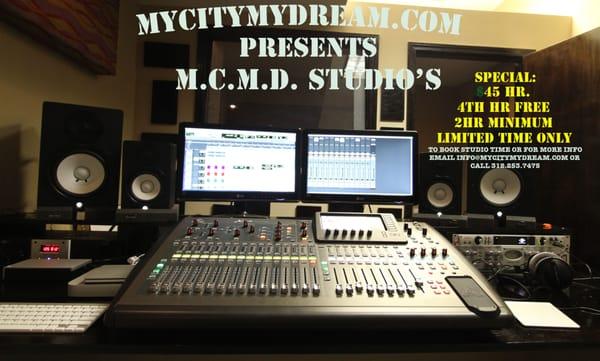 DO YOU NEED STUDIO TIME? VIDEO'S? OR ADVERTISEMENT? WE HAVE IT ALL, BUILD A BUZZ WITH WWW.MYCITYMYDREAM.COM