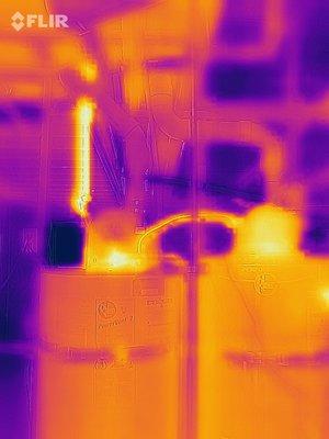 Thermal imaging of hot water system