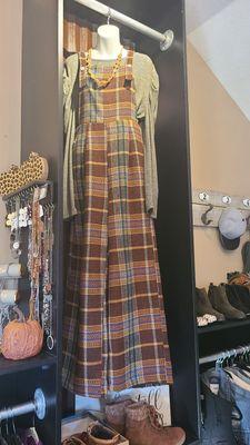 Cute fall fashions throughout shop.