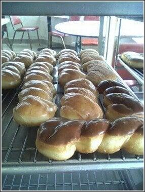 Glazed twists and chocolate twists