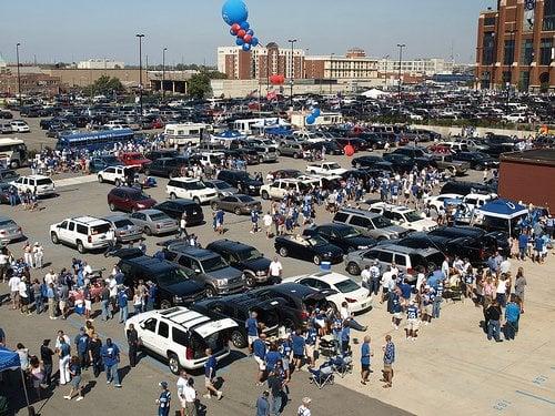 Tailgating at Hurst Bean Field