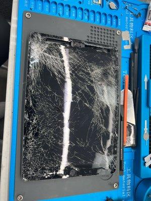 badly broken iPad