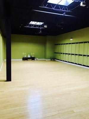 Green yoga studio