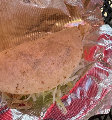 Chicken soft Taco