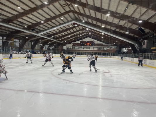 Hockey game at the rink