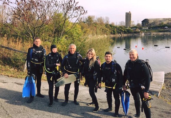 We are the OHS family! NAUI certified scuba divers.  All accompanied by our favorite instructor paul!