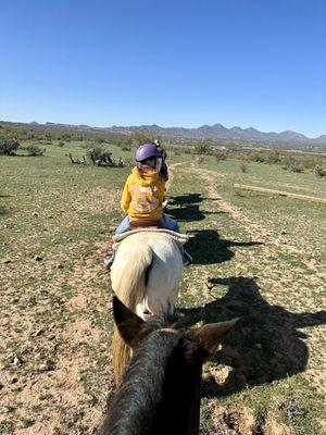 Looking towards the McDowell Mountains and Fountain Hills.