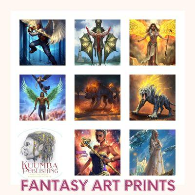 Kuumba Publishing Black Fantasy Art Prints by ND Jones USA Today Bestselling Author