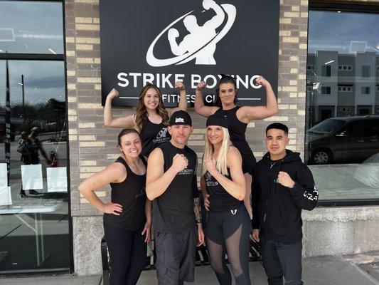 Strike Coaches and Personal Trainers here to help you reach the next level and reach your fitness goals!