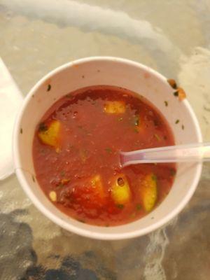 Watermelon gazpacho WOW!! A MUST!!!!