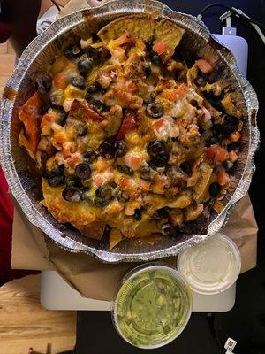 Loaded chicken nacho