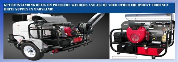 Contractor grade pressure washers for sale.