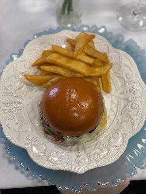 Malibu burger with tomato Bacon Jam