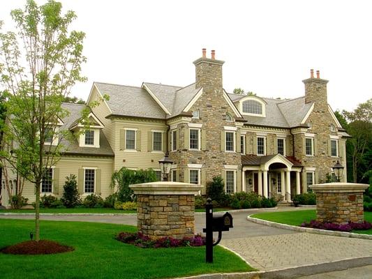 Slate roof, copper work, siding and exterior trim completed by E & W Group Inc.