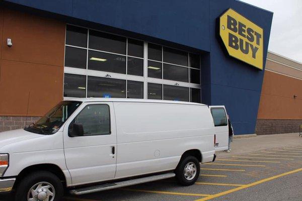 Cargo Van pickup at Best Buy