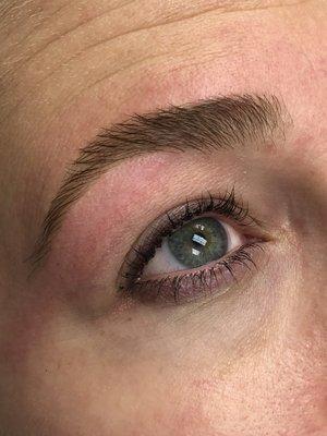 Lash and brow tint,brows shaping